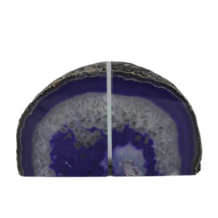 Purple Agate Book Ends