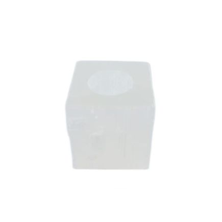 Selenite Cube Candle Holder