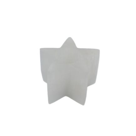 Selenite Star Candle Holder