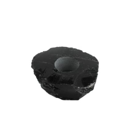 Obsidian Candle Holder