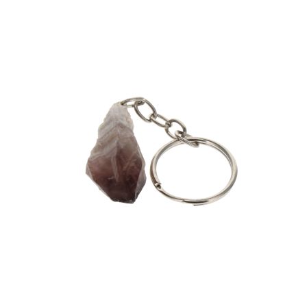 Amethyst Chevron Point Keyring