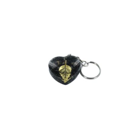Heart Tourmaline Orgone Keyring