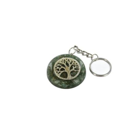 Tree Of Life Aventurine Orgone Keyring
