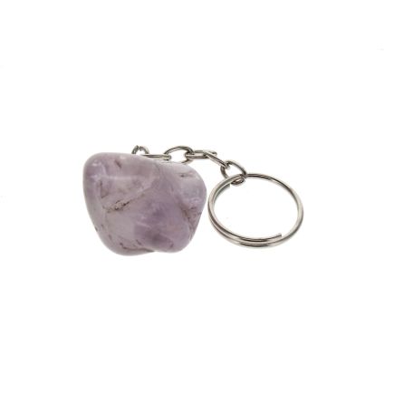 Amethyst Tumblestone Keyring