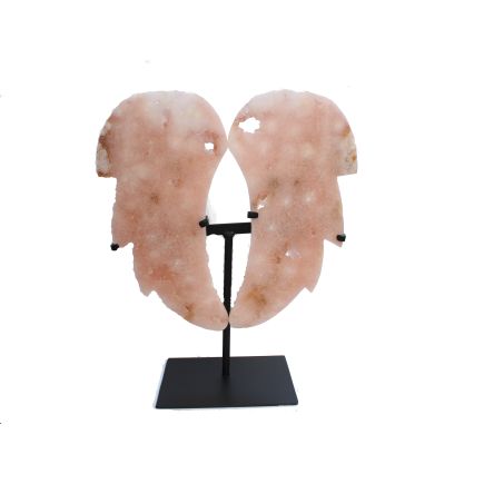 Pink Amethyst Wings on Base 10