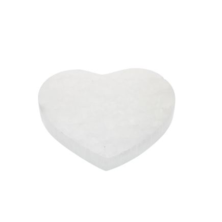 Selenite Heart Slice