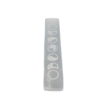 Selenite Flat Ruler 7 Moon