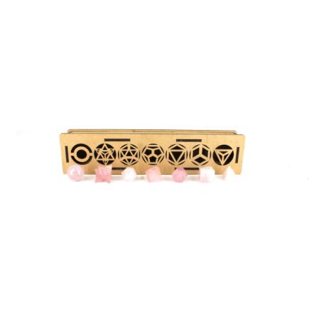 Rose Quartz Platonic Solids Set