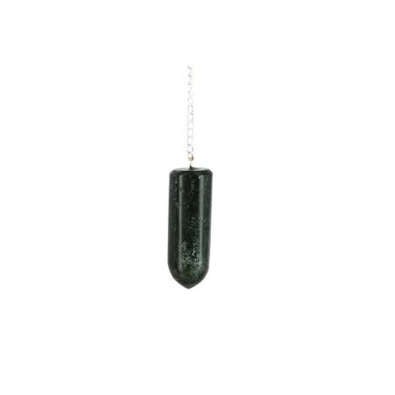 Moss Agate Bullet Pendulum