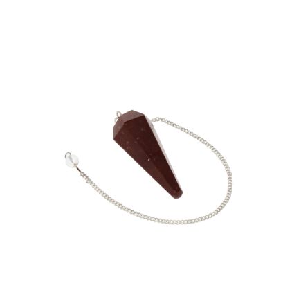 Red Jasper Faceted Cone Pendulum