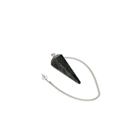 Kambaba Jasper Faceted Cone Pendulum