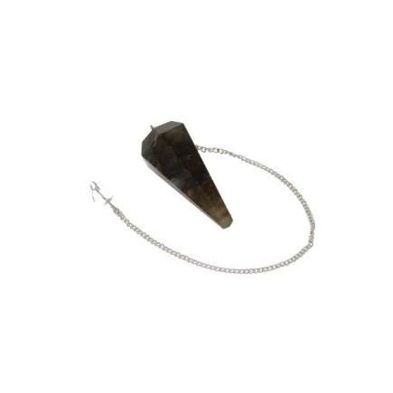 Labradorite Faceted Cone Pendulum