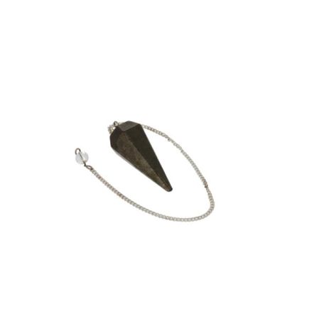 Pyrite Faceted Cone Pendulum