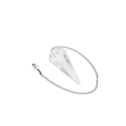 Quartz Faceted Cone Pendulum