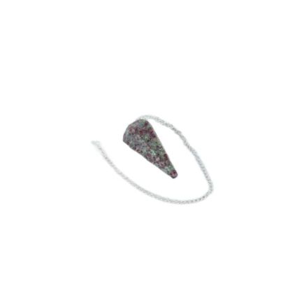 Ruby Faceted Cone Pendulum