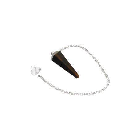 Tiger Eye Faceted Cone Pendulum