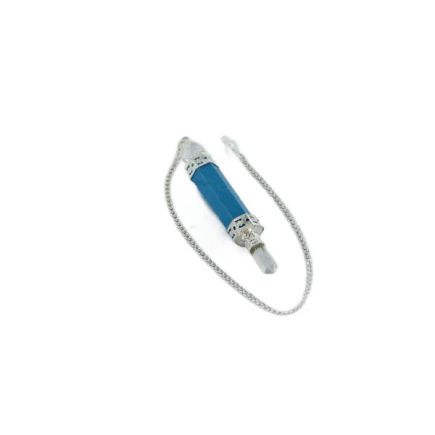 Blue Howlite (Turquenite) Indian Wand Pendulum