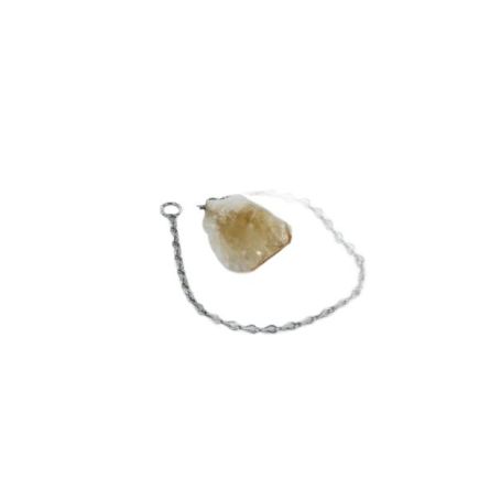 Citrine Rough Point Pendulum
