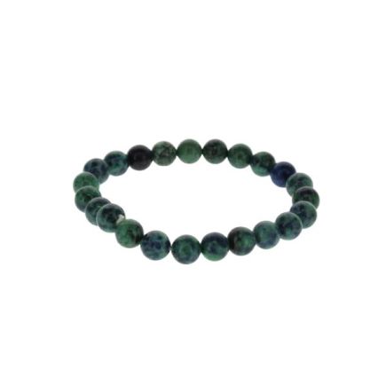 Azurite Malachite Bead Bracelet