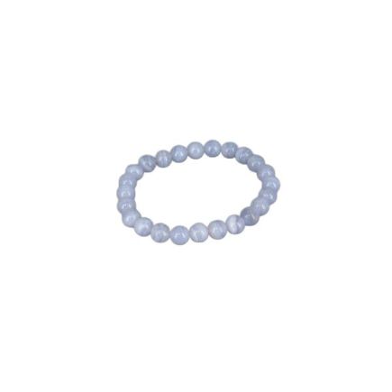 Blue Lace Agate Bead Bracelet