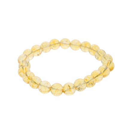Natural Citrine Bead Bracelet