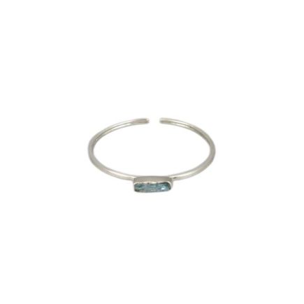 Aquamarine Sterling Silver Bracelet