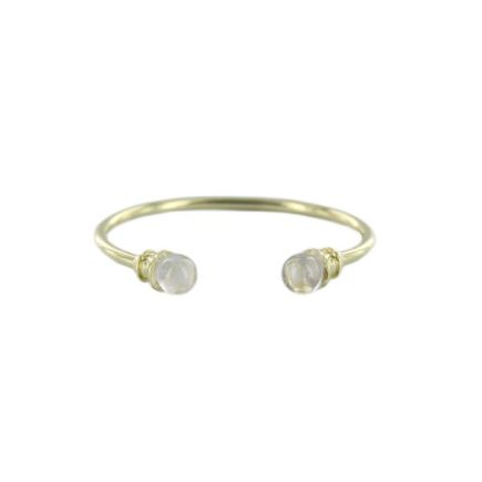 Quartz Brass Bangle