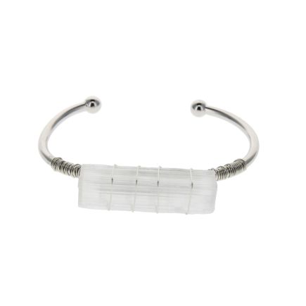 Selenite Bangle