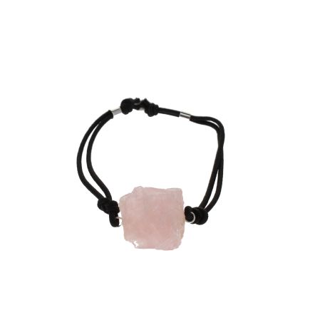 Rose Quartz Cord Slider Bracelet