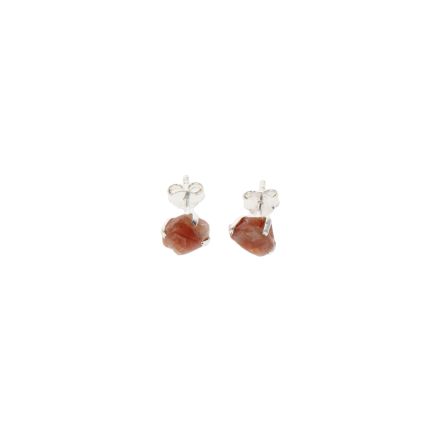 Sunstone Sterling Silver Stud Earrings