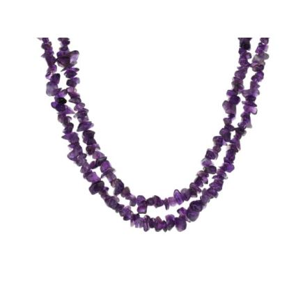 Amethyst Stone Chip Necklace 36