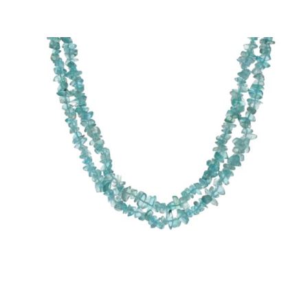 Apatite Stone Chip Necklace 36