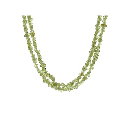 Peridot Stone Chip Necklace 36