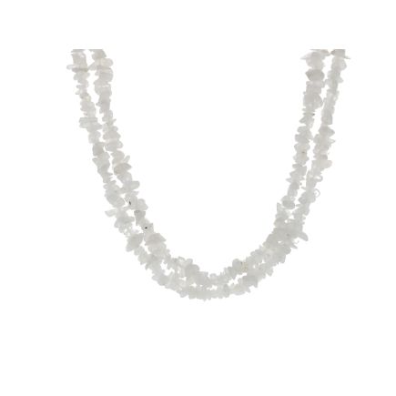 Moonstone Rainbow Stone Chip Necklace 90 CM