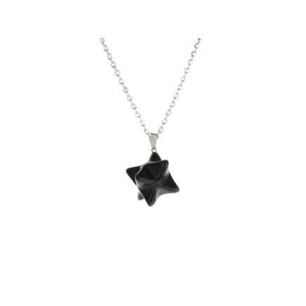 Obsidian Merkaba Pendant