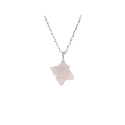 Rose Quartz Merkaba Pendant