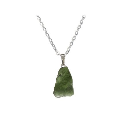 Moldavite Sterling Silver Pendant