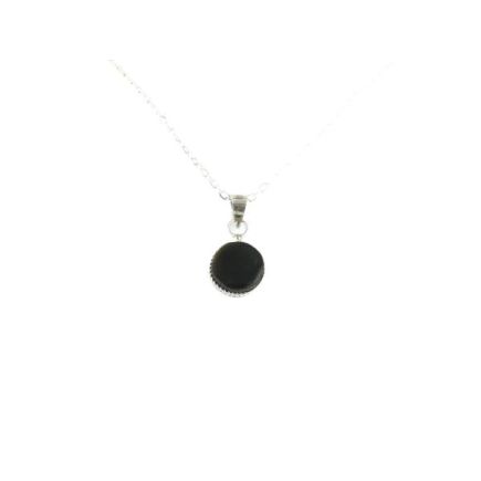 Golden Sheen Obsidian Cabouchon Round Pendant