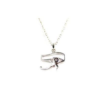 Labradorite Eye of Horus Silver Pendant