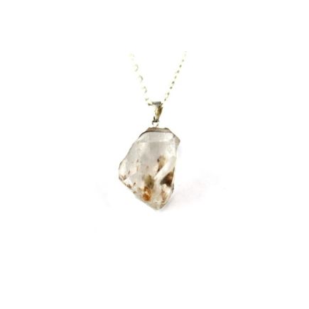 Elestial Quartz Silver Pendant