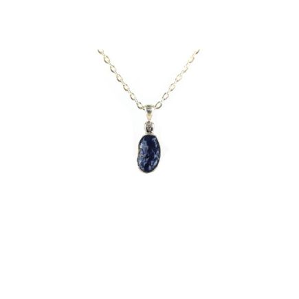 Sapphire Silver Pendant