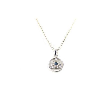Labradorite Triquetra Charm Silver Pendant