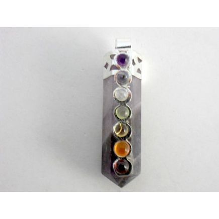 Amethyst Chakra Pencil Pendant