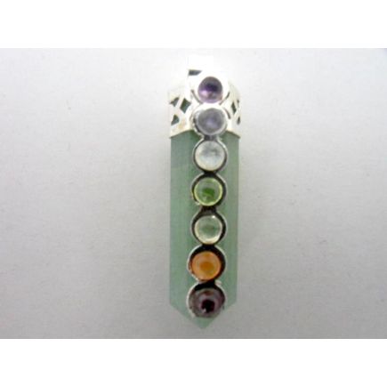 Aventurine Chakra Pencil Pendant