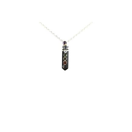 Tourmaline Chakra Pencil Pendant