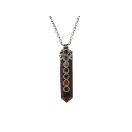 Tiger Eye Chakra Pencil Pendant