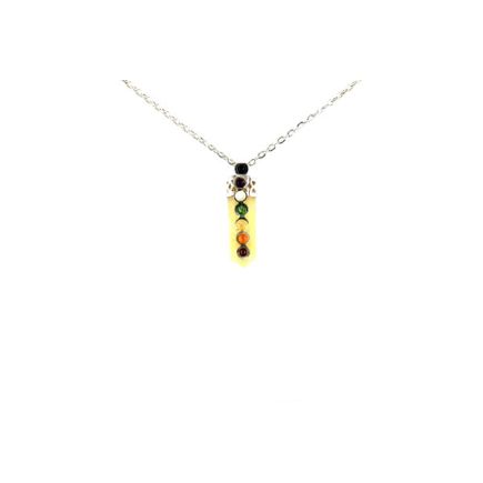 Yellow Aventurine Chakra Pencil Pendant
