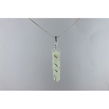 Amazonite Double Point Spiral Pendant
