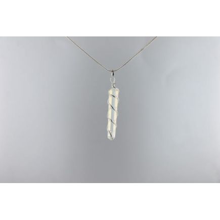 Opalite Double Terminated Spiral Pendant
