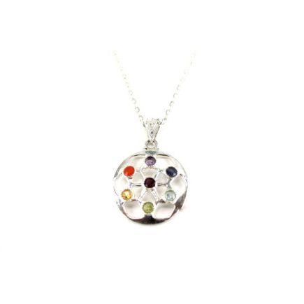 Flower Of Life Chakra Pendant